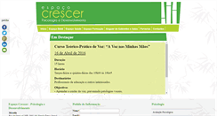 Desktop Screenshot of espaco-crescer.com